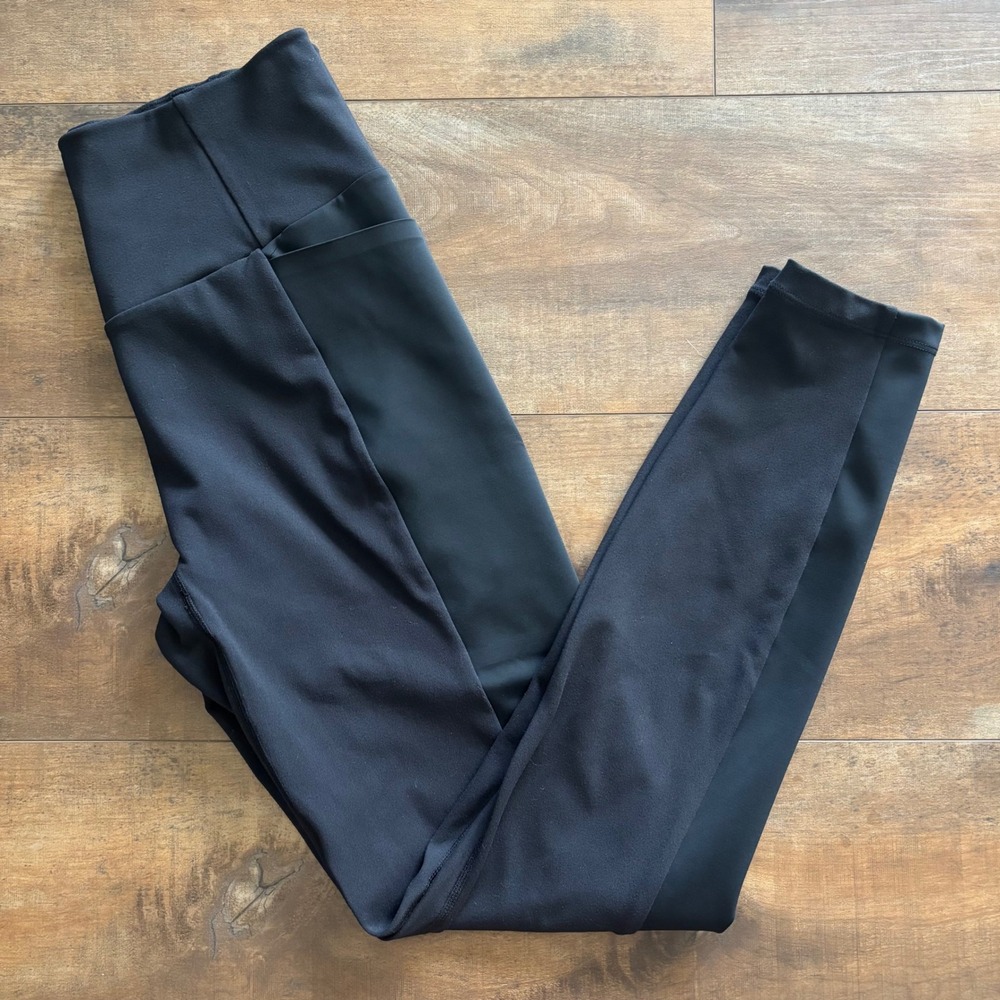 Honeylove 2.0 Jet Black Shaping Performance Luxe Leggings Womens Size Small